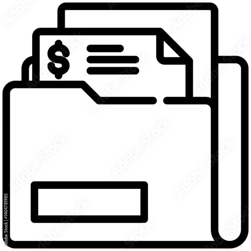 Folder icon for dishonesty , website, application, printing, document, poster design, etc