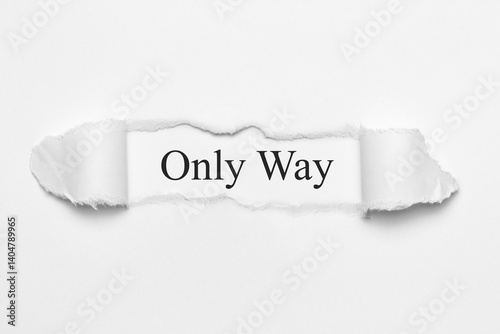 Only Way	
