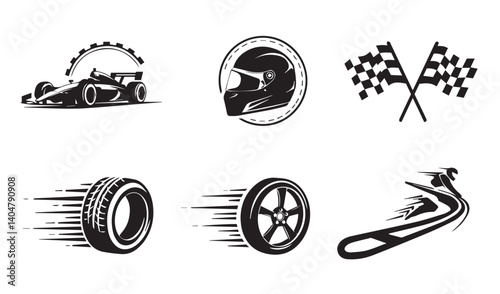 Artistic finish line design for motorsport lovers featuring speed cars and checkered flag

