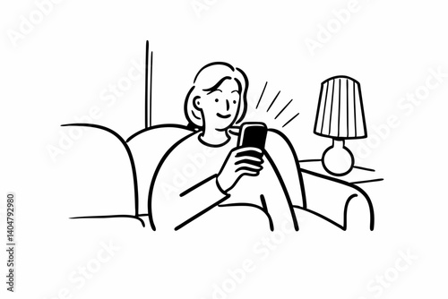 Relaxed mature old 60s woman, older middle aged female customer holding smartphone using mobile app, texting message, search ecommerce offers on cell phone technology device sitting on couch at home