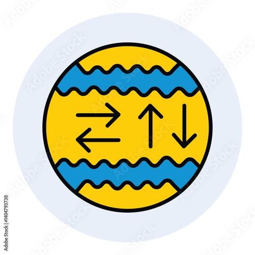 Geological Terrain and Earth Science vector Icon design