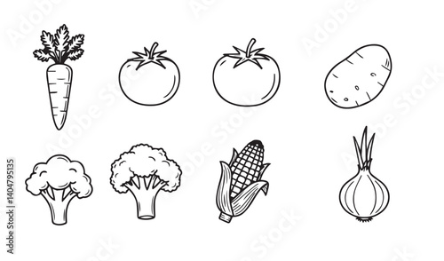 Artistic set vegetable gardening design celebrating organic produce and healthy eating

