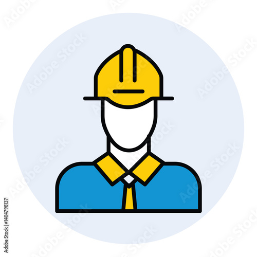Flat Design Engineering and Planning vector Icon design