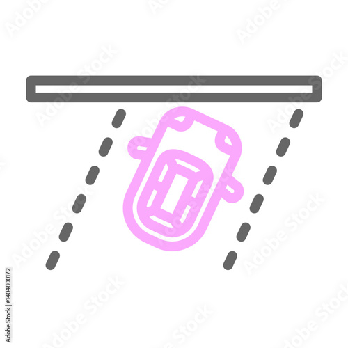 Parking Lot Vector Line Lt Pink Grey Icon Design
