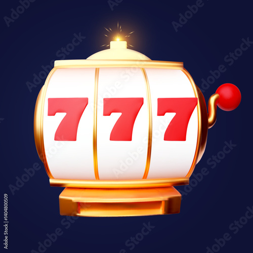 Slot mashine. 777 jackpot win design