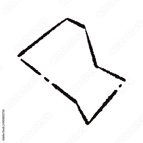 手描きのカクカクの吹き出し