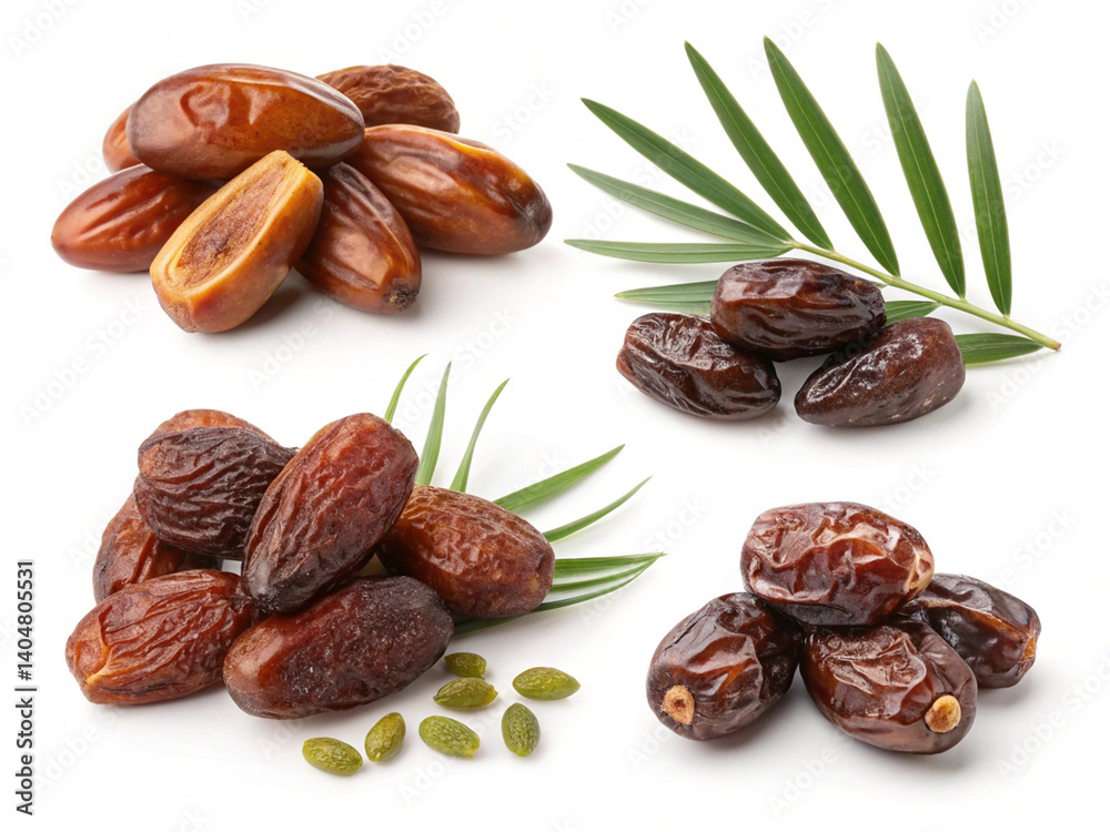 Obraz premium dates image on white background image