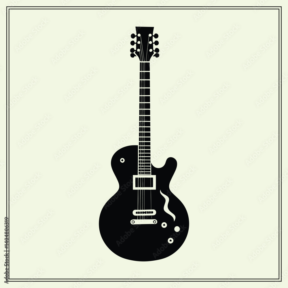Naklejka premium acoustic guitar vector illustration