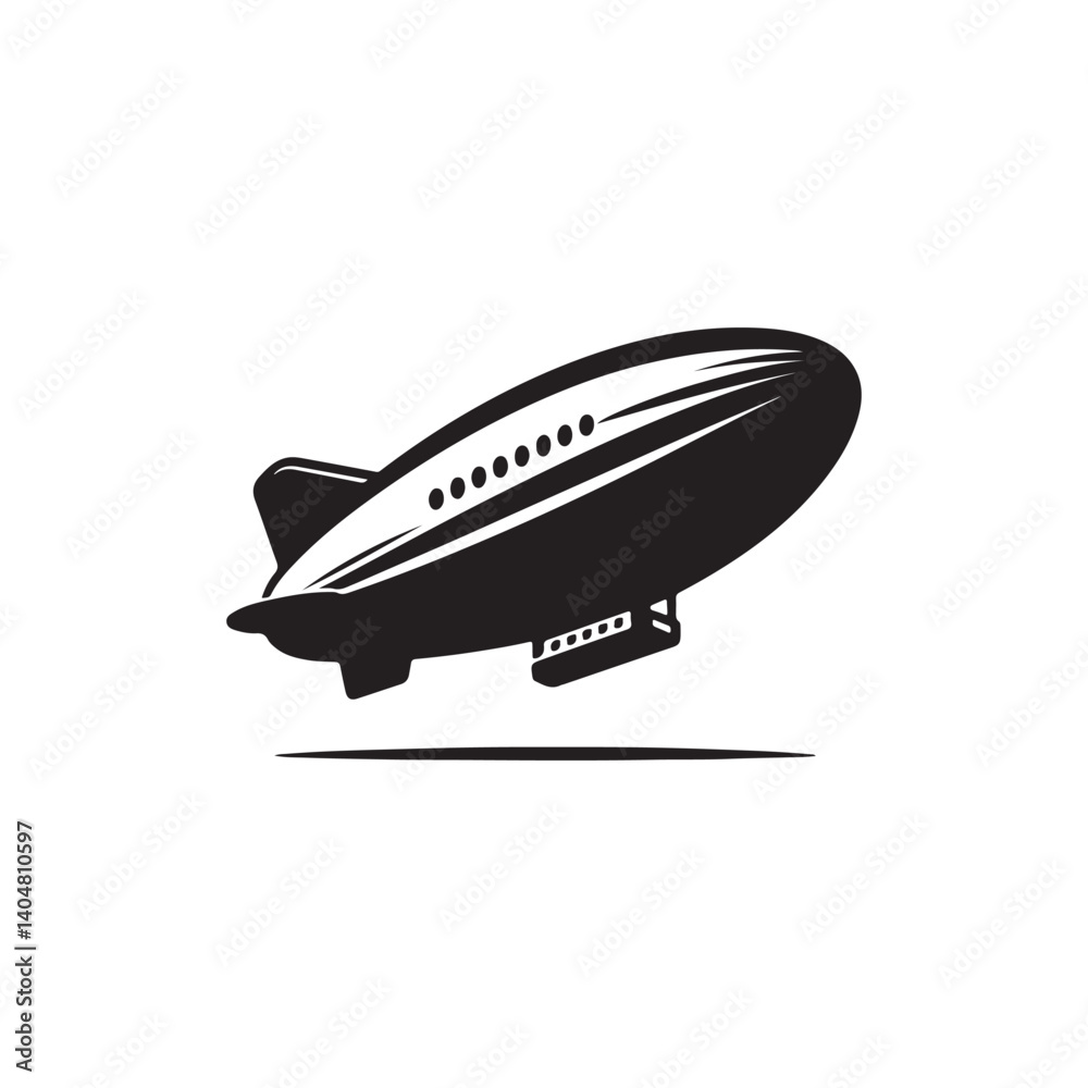 Obraz premium vector illustration of an airship