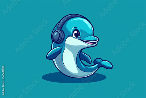 Dolphin with Headset, Communication