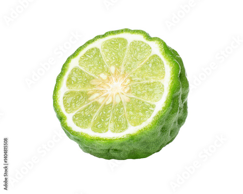 Bergamot on white	