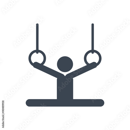 Gymnastic Rings Horizontal Icon