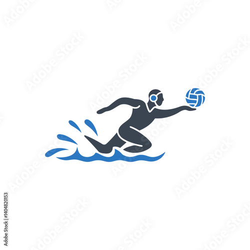 Water Polo Action Icon