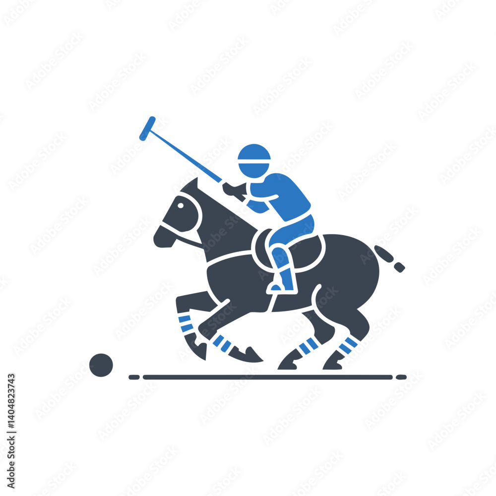 Fototapeta premium Polo Rider Icon