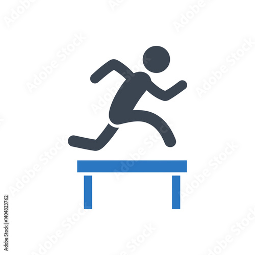 Hurdles Sprinting Icon