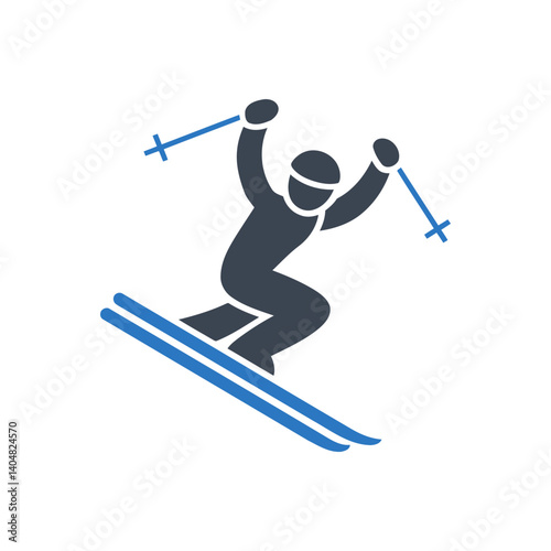 Ski Jumping Icon