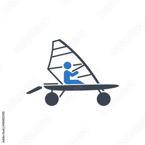 Windsurfing Rider Icon