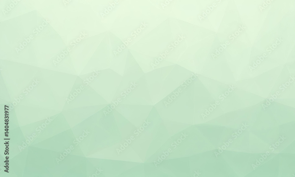 Obraz premium Soft Geometric Light Green Abstract Background With Subtle Polygonal Texture And Gentle Tones