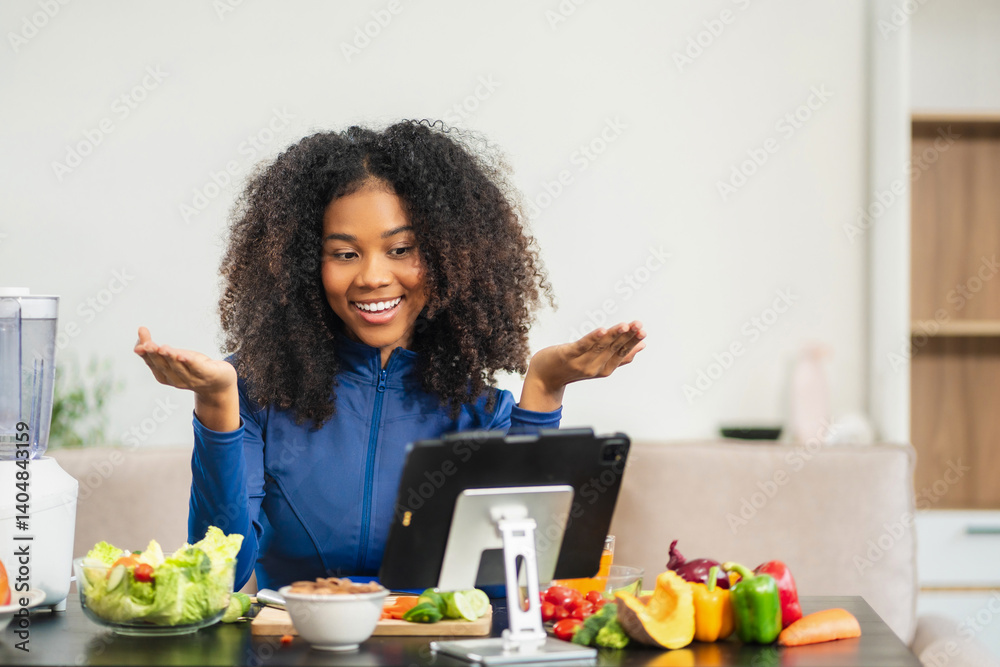 Fit woman enjoys healthy fruit breakfast after yoga training. fitness, nutrition, home lifestyle. Fit woman enjoys healthy fruit breakfast after yoga training. fitness, nutrition, home lifestyle.