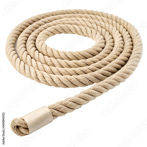 Thick Twisted Nautical Rope – Rustic Maritime Texture in Beige