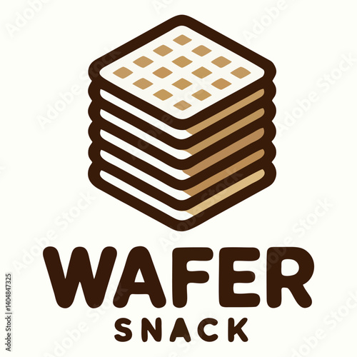 simple logo wafer snack