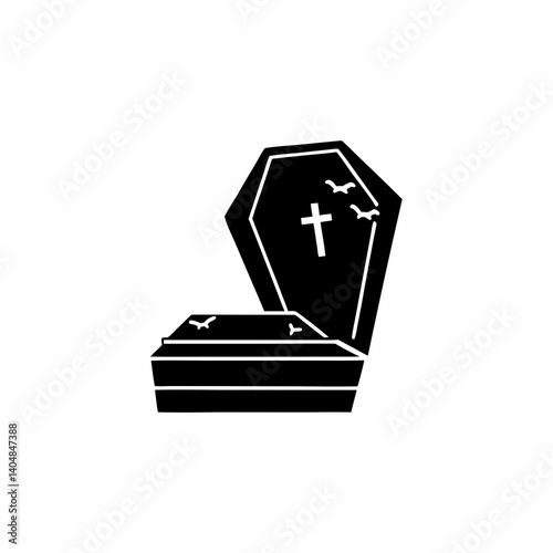 creative details Open Tomb Icon Vector Illustration