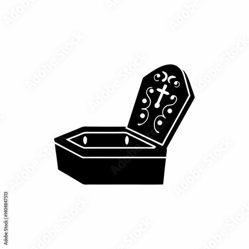 creative details Open Tomb Icon Vector Illustration