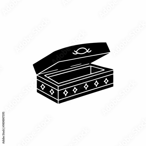 creative details Open Tomb Icon Vector Illustration