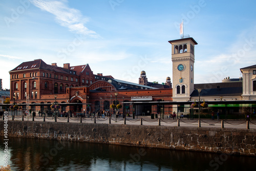 MalmÃ¶ Cityscape  with Old Architecture and Crowded Scenes