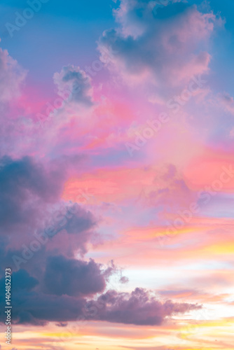 Wallpaper Mural Tranquil sunrise paints the sky with orange, pink, and fading blue for a serene start to the day. Torontodigital.ca