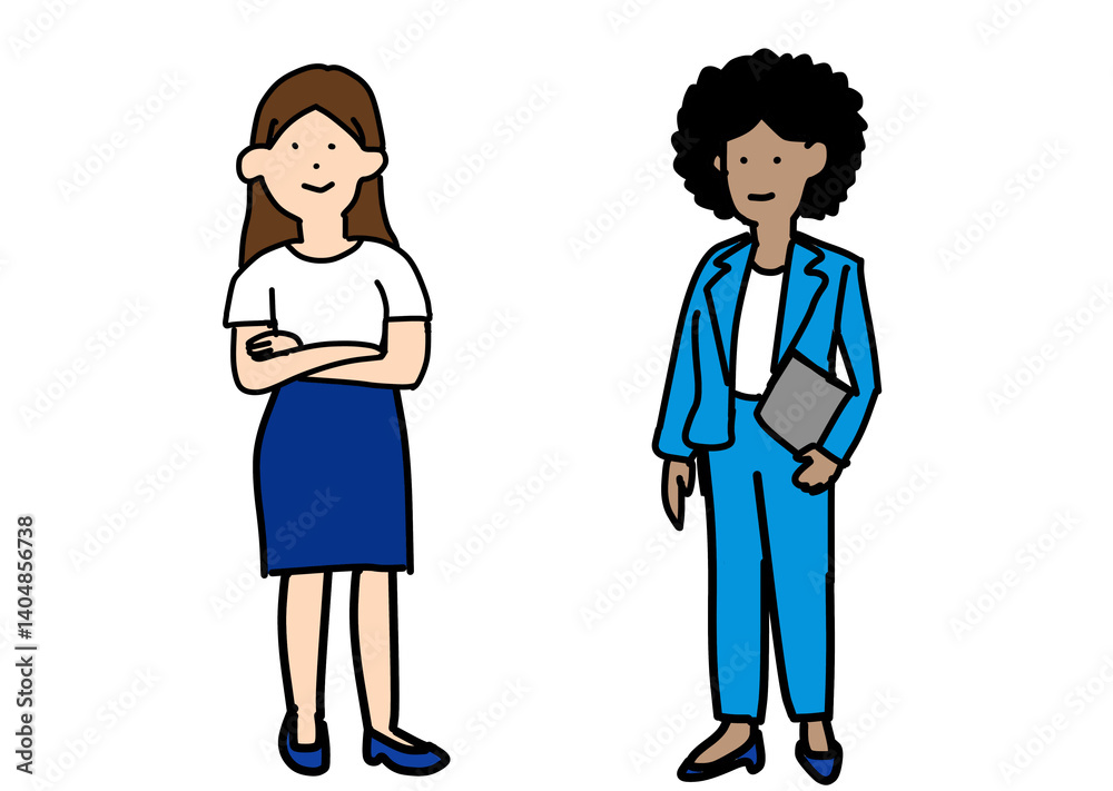 Diverse Businesswomen in Professional Suits Diverse Businesswomen in Professional Suits