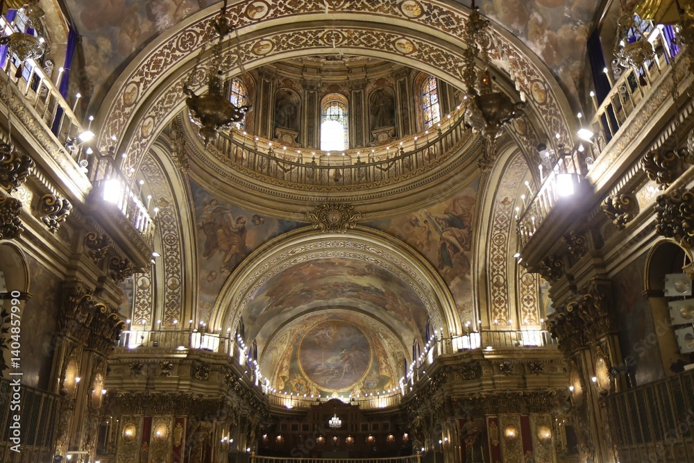 Basilique Saint Jean de Dieu, Basílica de San Juan de Dios, basilique de style baroque, ville de Grenade, région d'Andalousie, Espagne