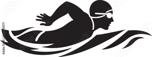 Swimming Athlete Silhouette Bundle