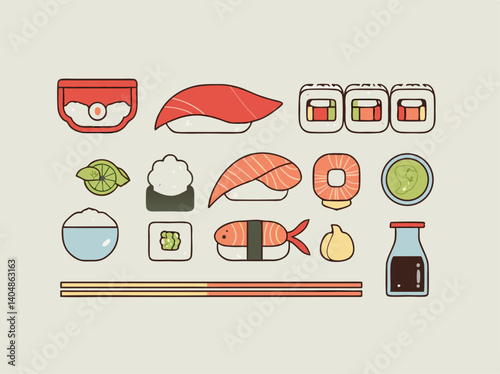 Sushi Icon Set