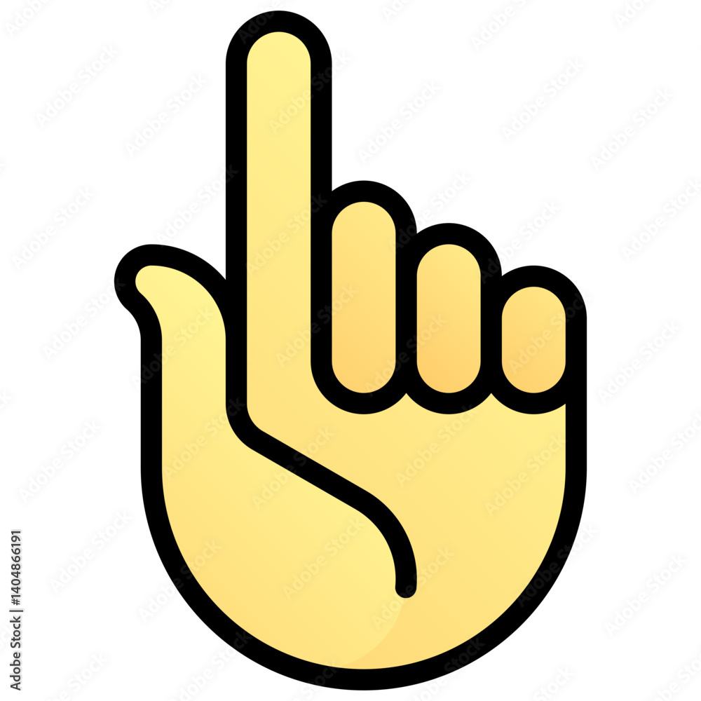 Sign language. Editable vector icon, coloured with outlined stroke. Sign language. Editable vector icon, coloured with outlined stroke.