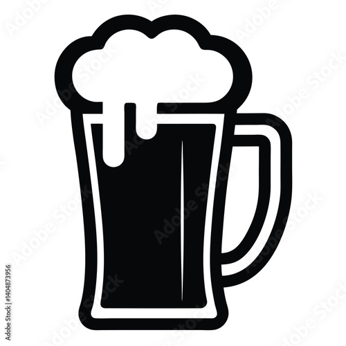 beer icon vector isolated on white background 