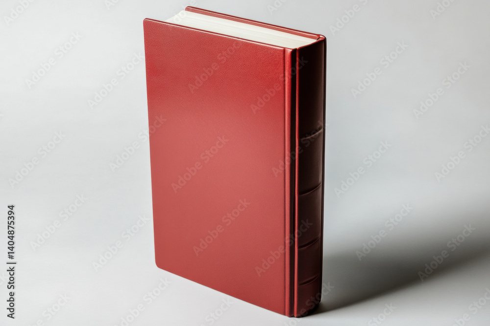 Classic hardcover book in minimalist style. Symbol of education, knowledge and academic achievement. Publishing house of educational materials, universities and schools. Plenty of space for your text Classic hardcover book in minimalist style. Symbol of education, knowledge and academic achievement. Publishing house of educational materials, universities and schools. Plenty of space for your text
