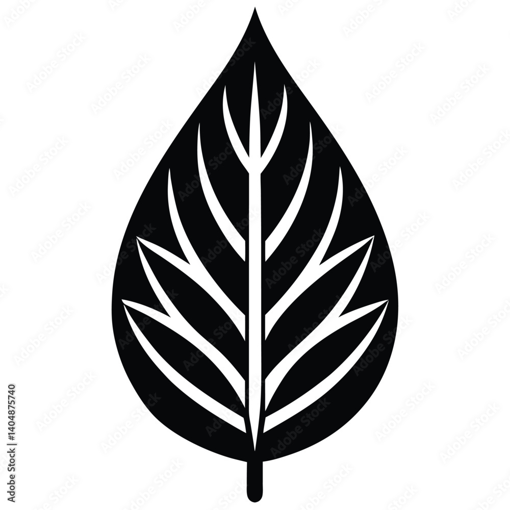 leaf icon vector isolated on white background leaf icon vector isolated on white background