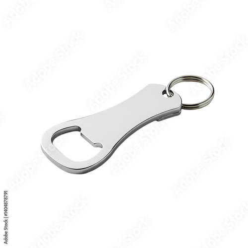 Customizable Bottle Opener Keychain on Transparent  background