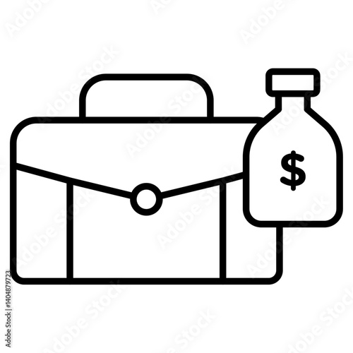 Business Remedy icon Simple outline vector logo