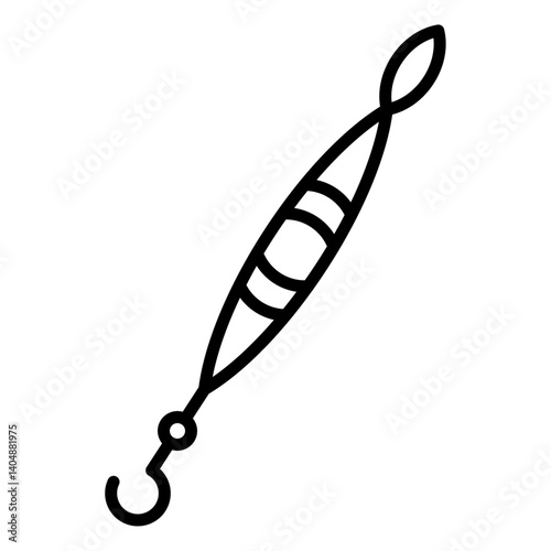 Fishing float icon Simple outline vector logo