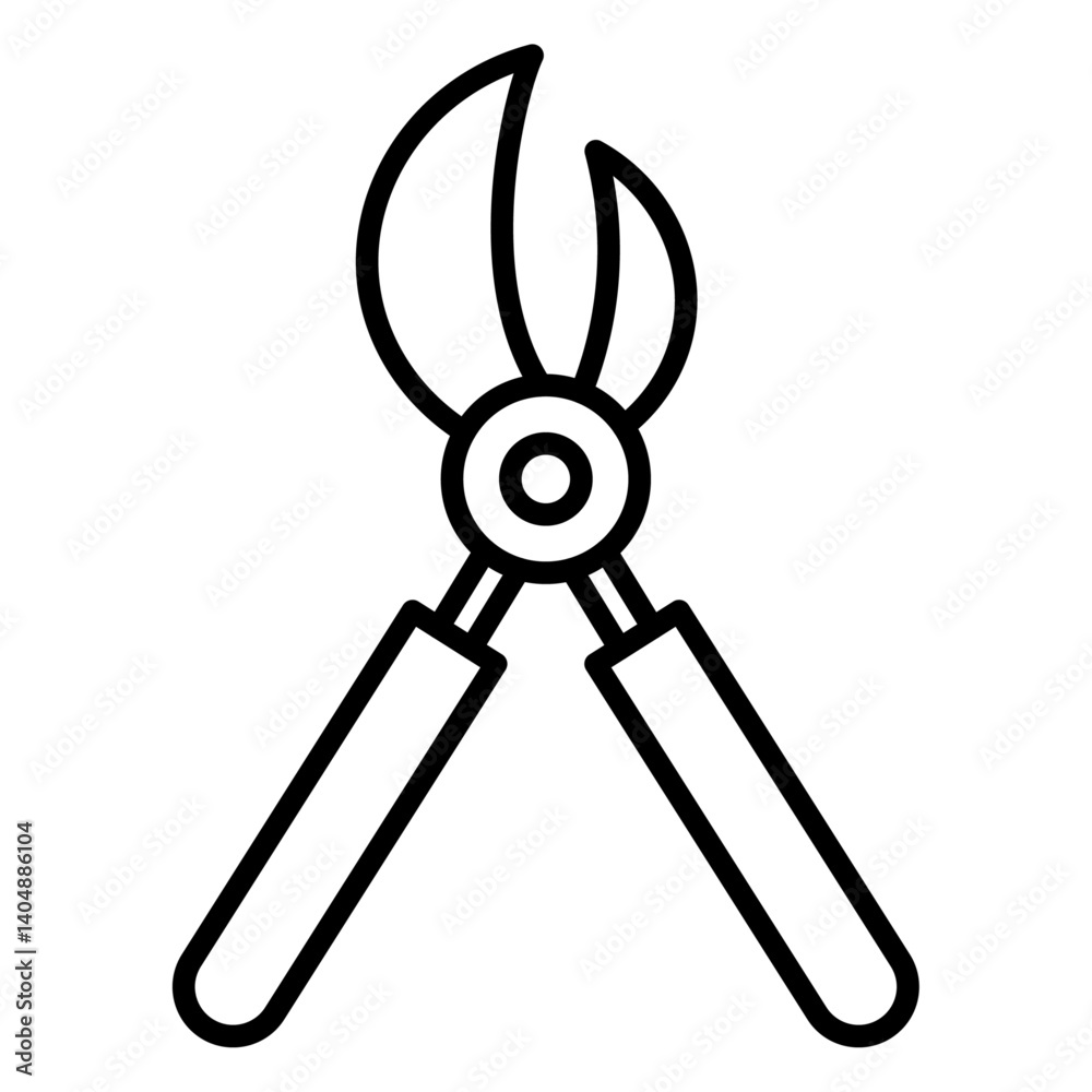 pruner icon Simple outline vector logo pruner icon Simple outline vector logo