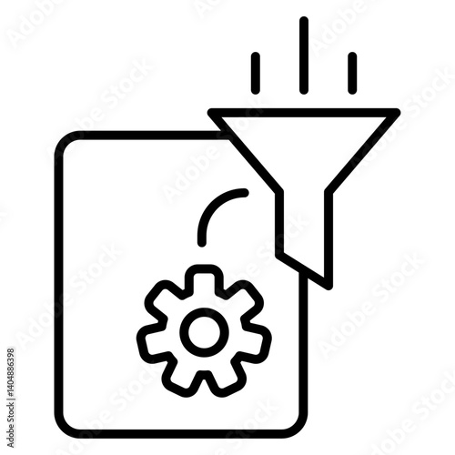 refinement icon Simple outline vector logo