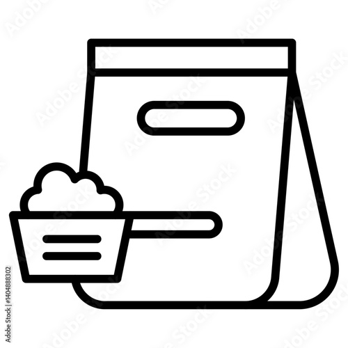 Washing powder icon Simple outline vector logo