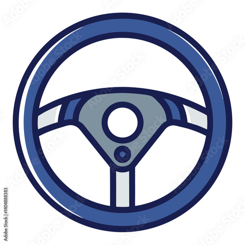 steering-wheel-icon vector image one white background
