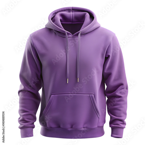 purple hoodie isolated on transparent background