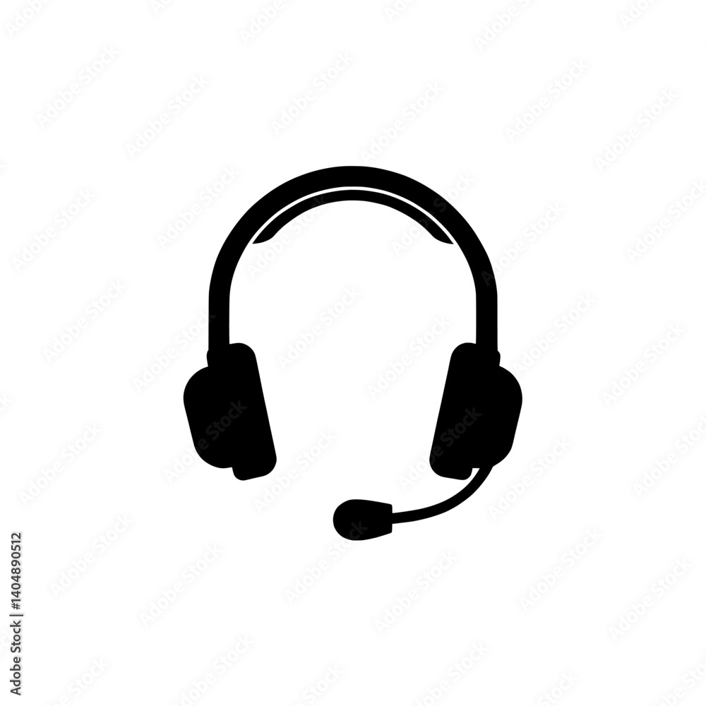 headphones vector isolated on white headphones vector isolated on white