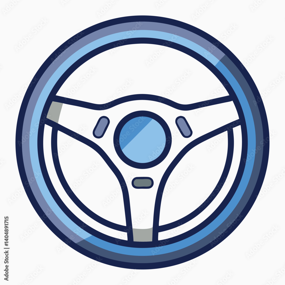 steering-wheel-icon vector image one white background steering-wheel-icon vector image one white background