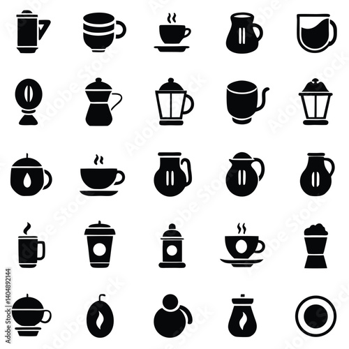 Let me know if you'd like a version that emphasizes a specific style (like silhouette, vector, or black icons)
