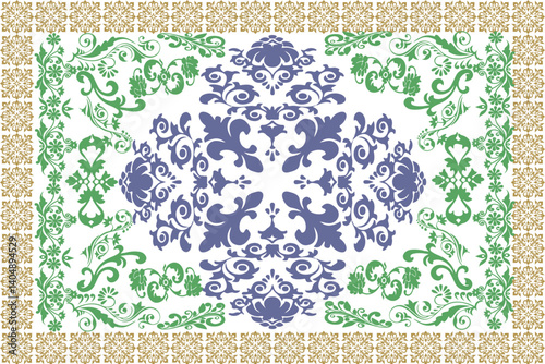 seamless floral pattern Ikat pattern composed of patterns